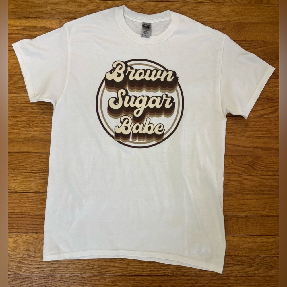 Brown Sugar Babe Gildan Tshirt Adult Medium Graphic Tee Melanin Pride Top New